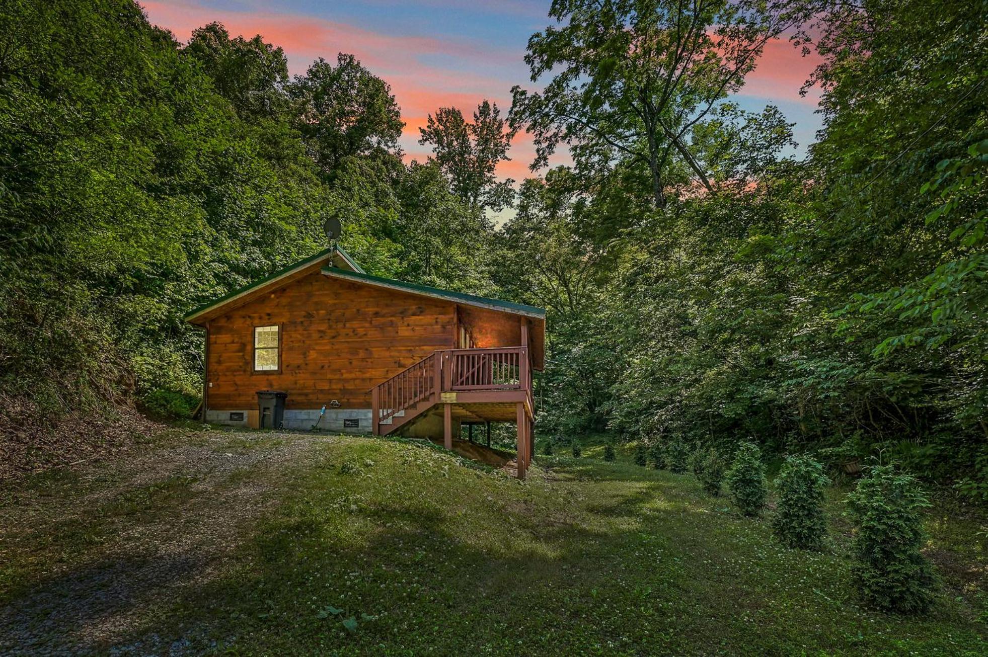 סביירוויל Smoky Mountains Hut Tub Cabin Dog Friendly מראה חיצוני תמונה
