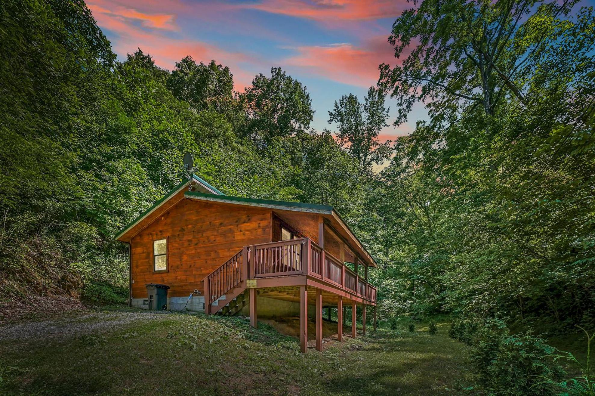 סביירוויל Smoky Mountains Hut Tub Cabin Dog Friendly מראה חיצוני תמונה